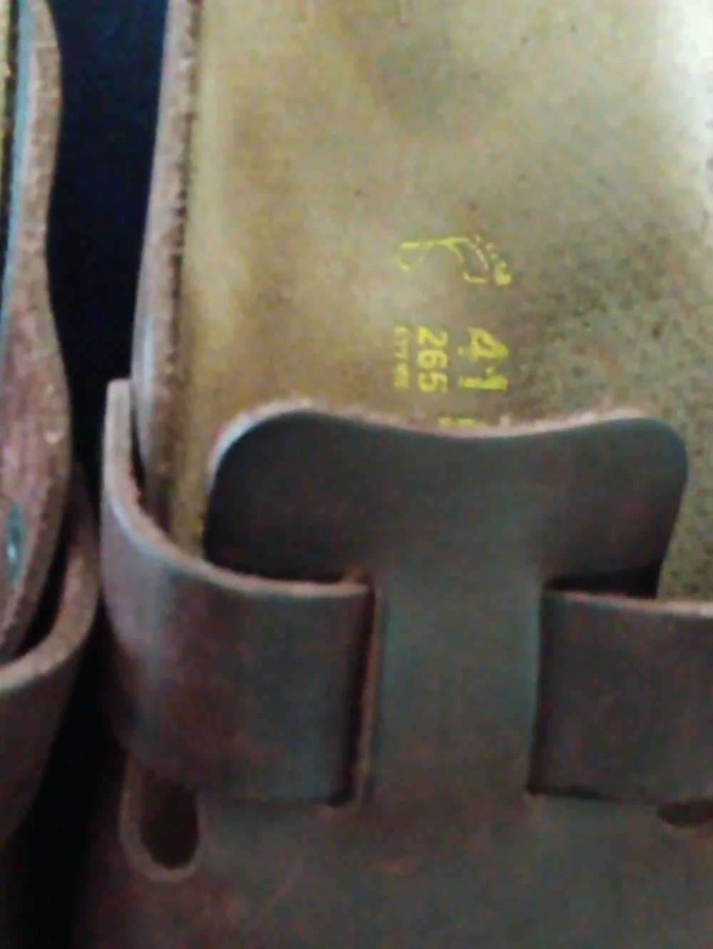 Birkenstock Men's Dark Brown Leather Clogs